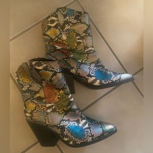 Multicolor Boots